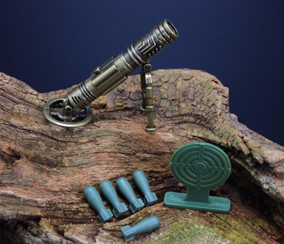 迫击炮投弹筒合金可发射拿破仑大炮模型摆件桌头儿童男女孩礼物玩具