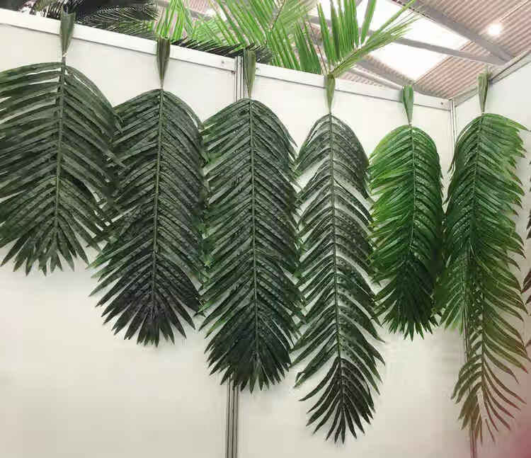 蓁挚仿真椰子树叶散尾葵大叶子热带植物室内室外假树枝管道装饰材料