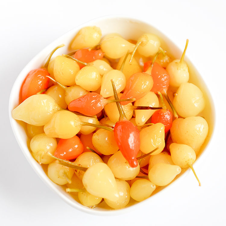 醋泡酸甜七彩椒900g广西特产五彩辣椒新鲜腌制泡椒下饭菜1瓶酸辣味