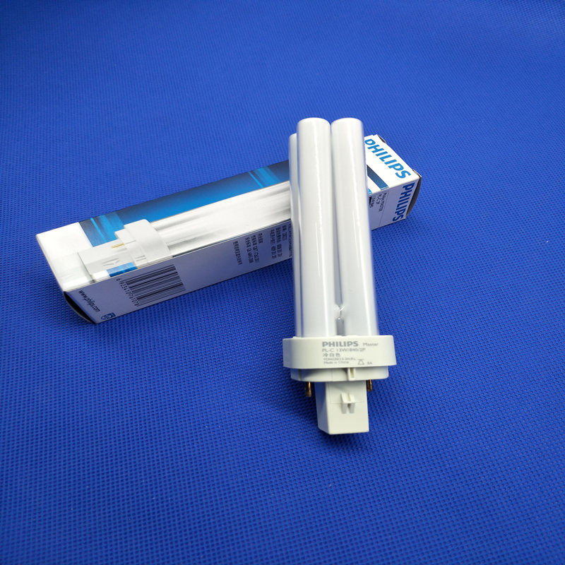 灯泡插口灯筒灯插管plc2p两针四插10w13w18w26w18w840冷白光4p电子