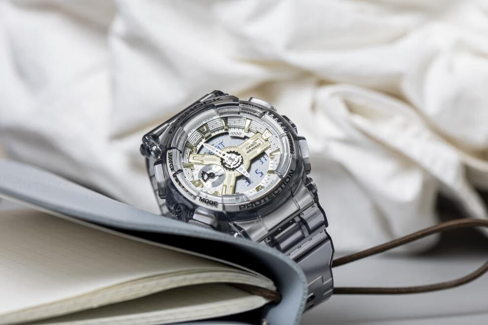 卡西欧冰韧卡西欧学生手表女gshock冰韧翡翠绿玫瑰金运动防水gmas110