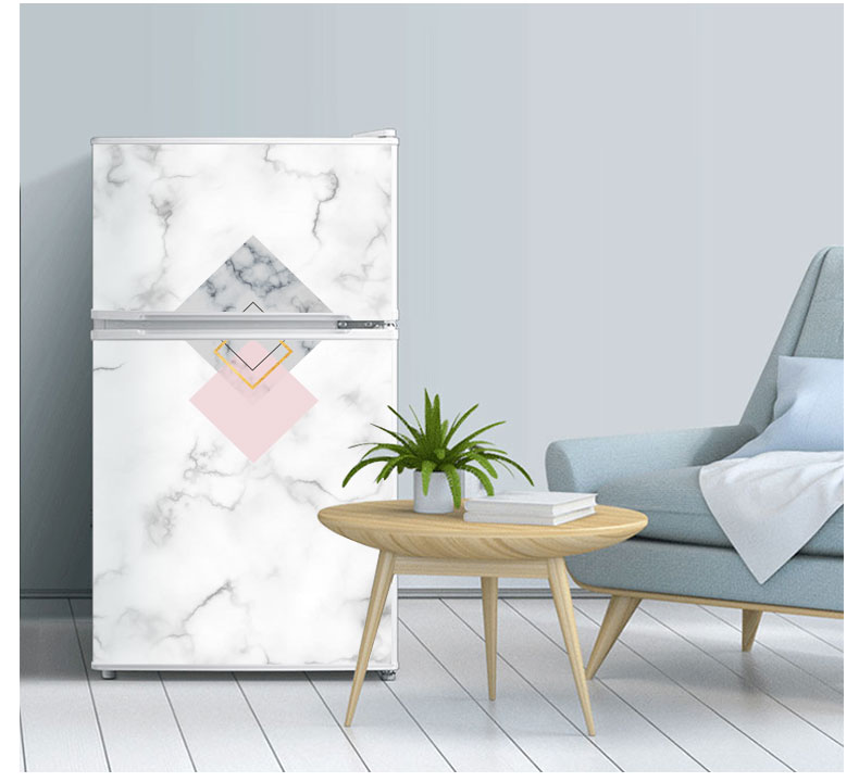 冰箱贴纸厨房冰箱改造翻新北欧冰箱贴纸全贴双开门四开门简约装饰贴画