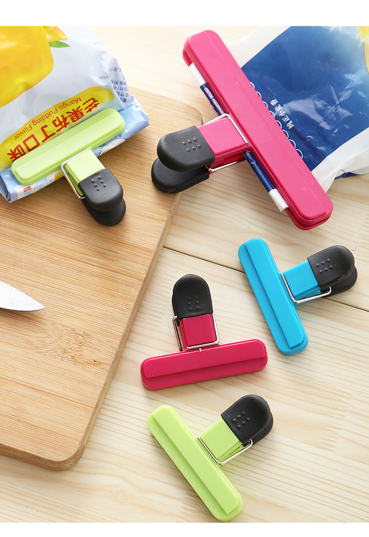 塑料食品袋封口夹厨房密封夹保鲜密封器食物奶粉袋子零食夹子神器