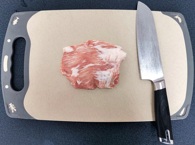 西班牙伊比利亚黑猪下颚肉芯 700克 松板肉 雪花猪肉 橡树果喂养