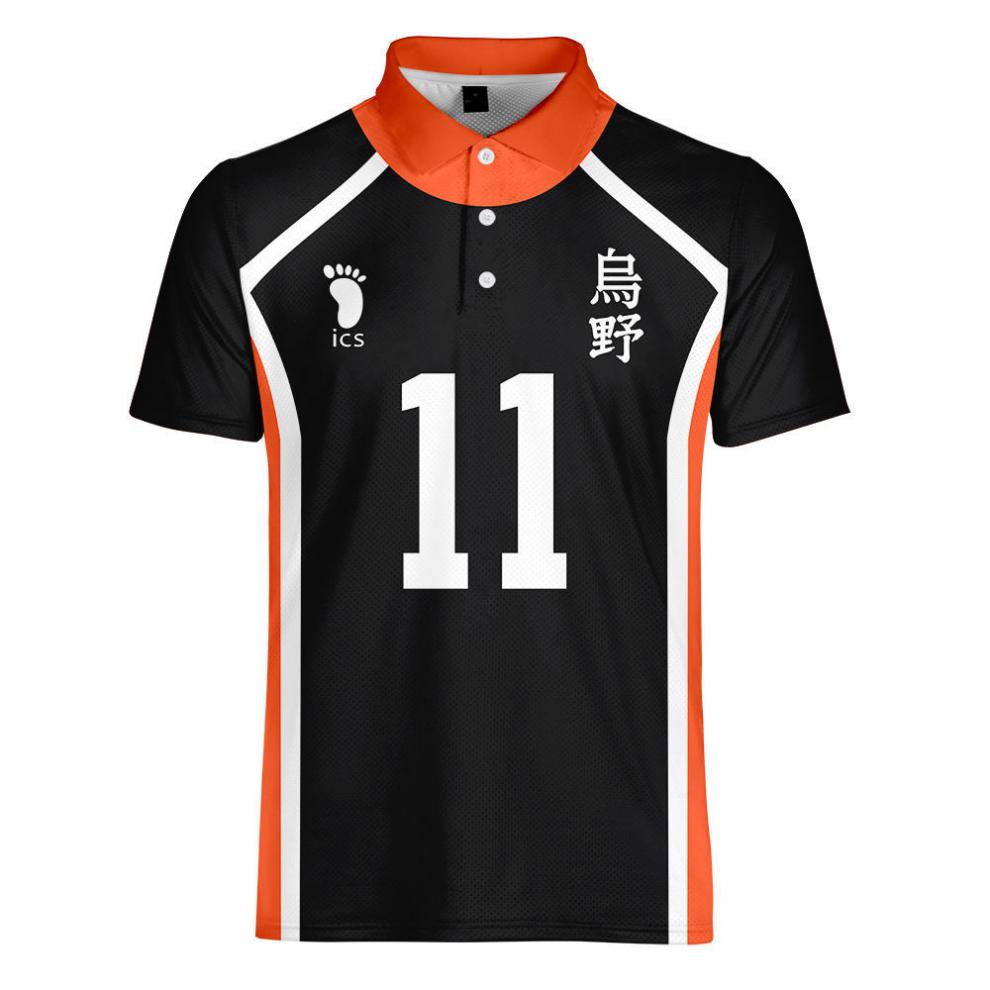 定制款 乌野高校排球部排球少年队服短袖西谷夕上衣动漫周边cos衣服