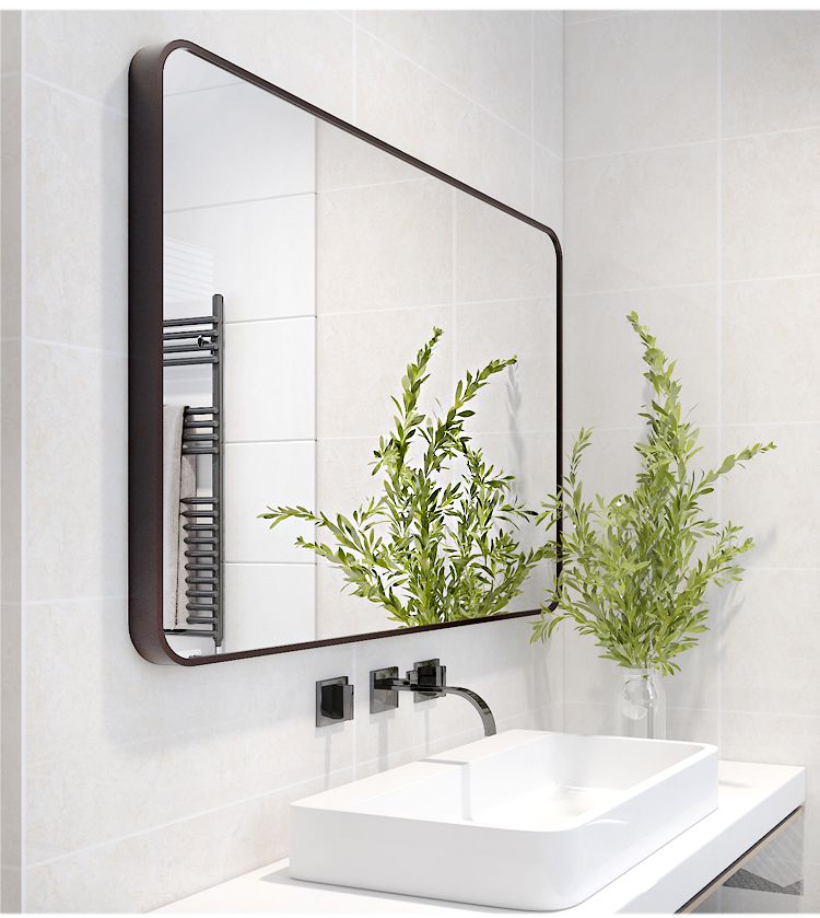 卫生间洗手盆上面的镜子浴室柜套装贴墙自粘厕所洗手间洗漱台免打孔