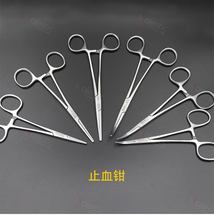 止血钳直弯头夹针钳口腔器械医学实验室整形美容工具16mm弯头