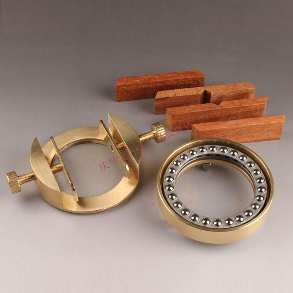 双头大号纯铜印床360度旋转黄铜金属床篆刻工具用具夹具初学者双头