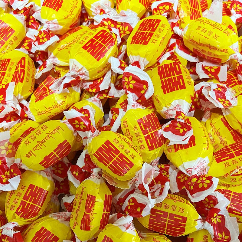 老式返砂双喜水果硬糖回忆80后零食多种口味果味糖果喜糖年货双喜原味
