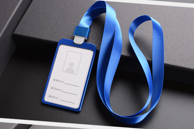 铝合金工作牌工作证金属胸挂牌员工胸牌公司胸牌卡套厂牌挂绳定制套