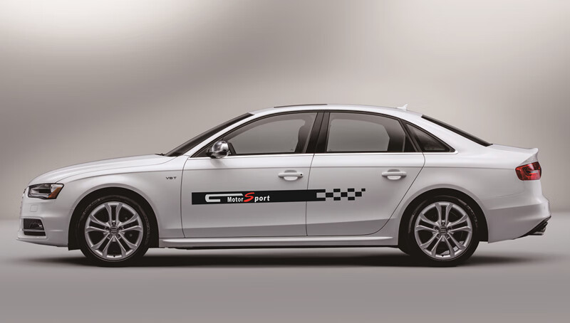 汽车车身拉花两侧拉花车门大张长条装饰贴纸遮挡划痕个性车贴贴画运动