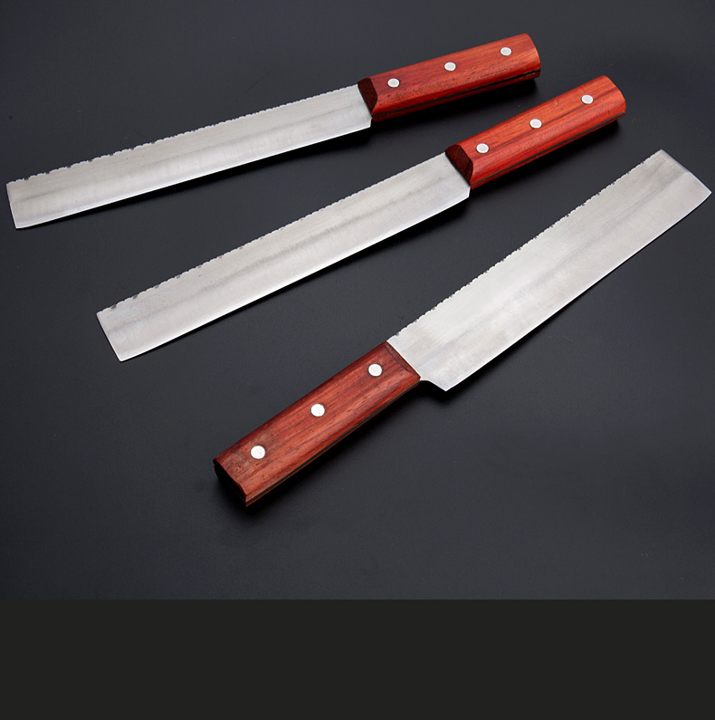定制w18手工制作锋钢锯条 片皮刀片肉刀北京烤鸭片皮刀免磨 w9厚款(刃