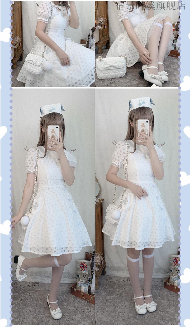 现货有点嗲绵羊泡芙原创包lolita可爱日常jk制服通勤女方包夏季百搭