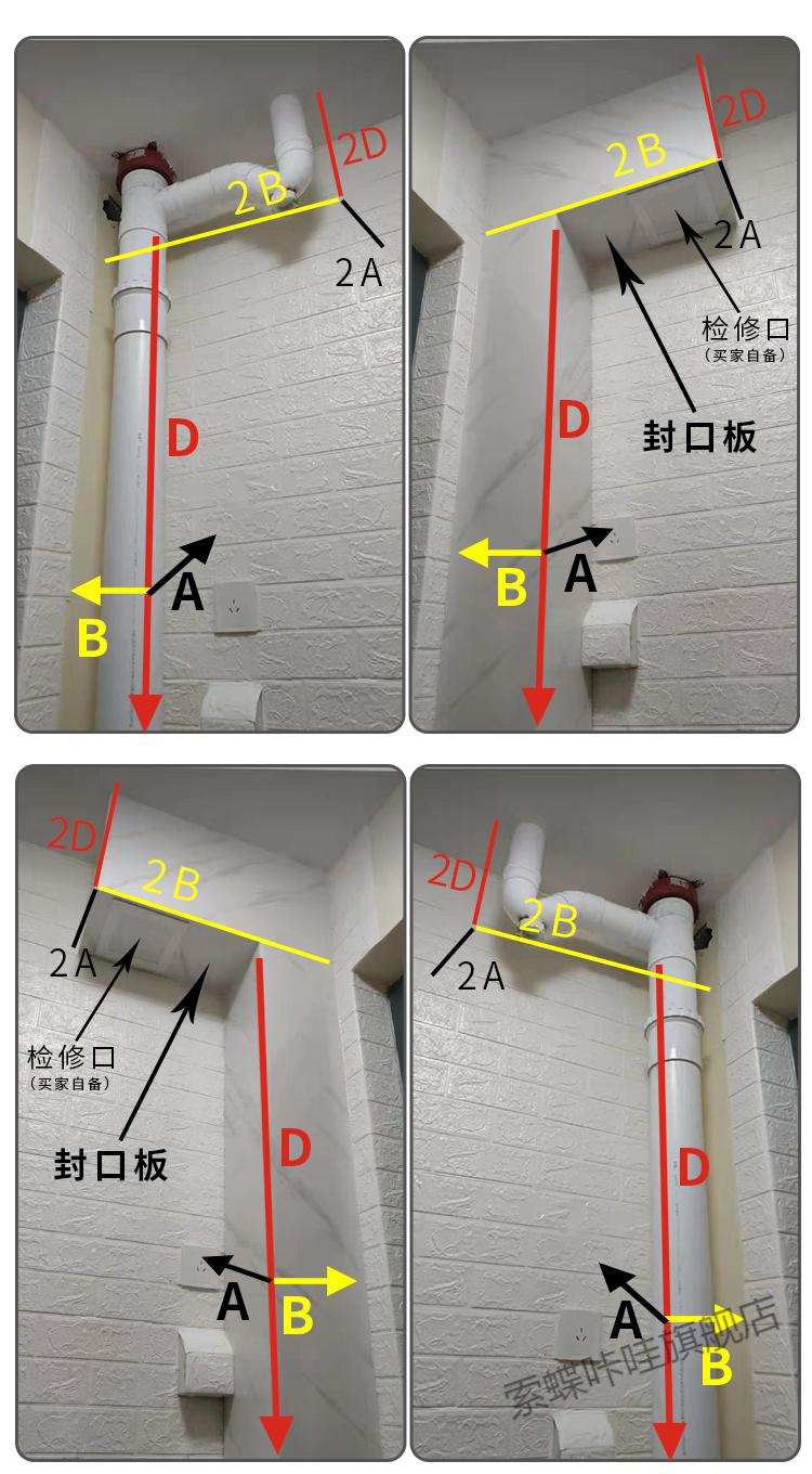 包管道護角遮擋 下水道裝飾板廚房燃氣衛生間pvc裝飾護板包管神器 1號