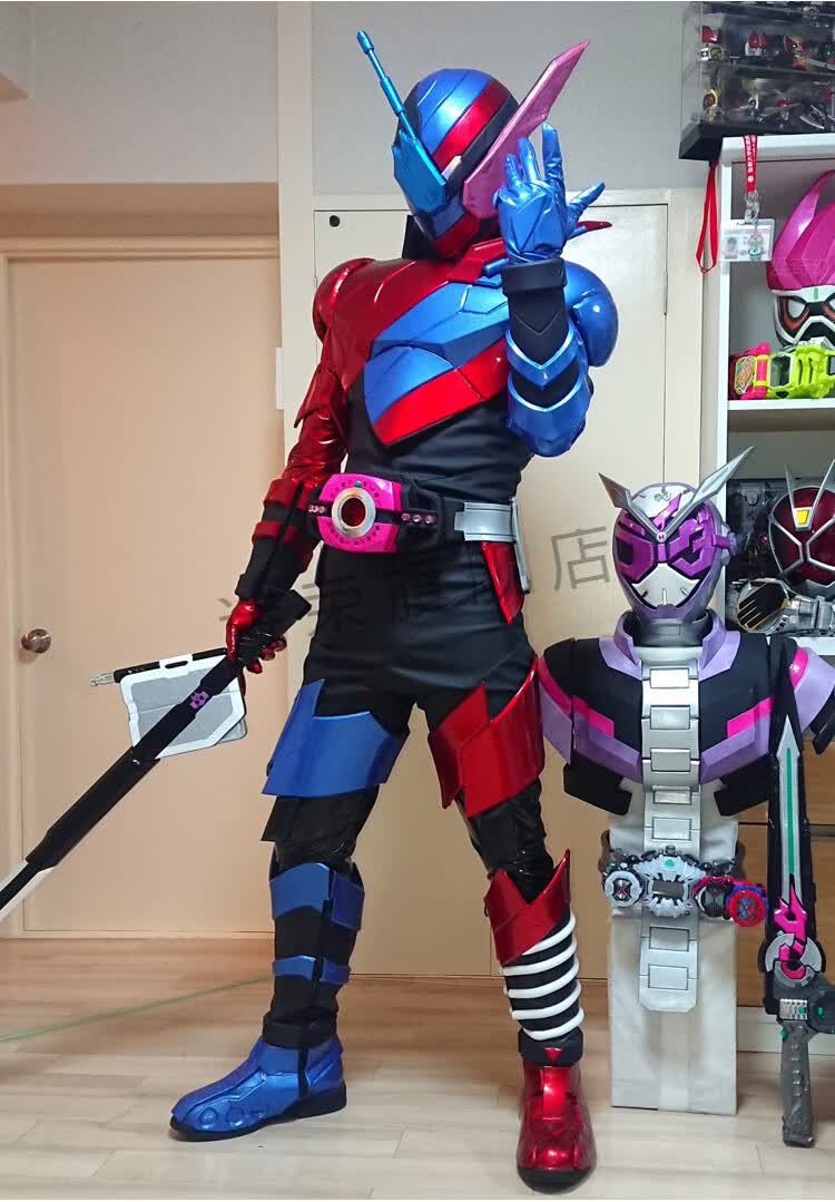 假面骑士甲斗皮套假面骑士build皮套可穿戴盔甲头盔摆件diy手工eva