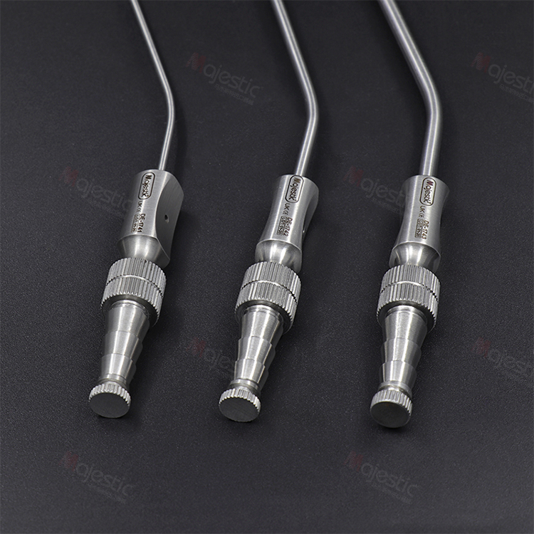 金属强吸唾管口腔器械齿科材料牙科种植可控吸引器头拔牙弱吸工具 吸