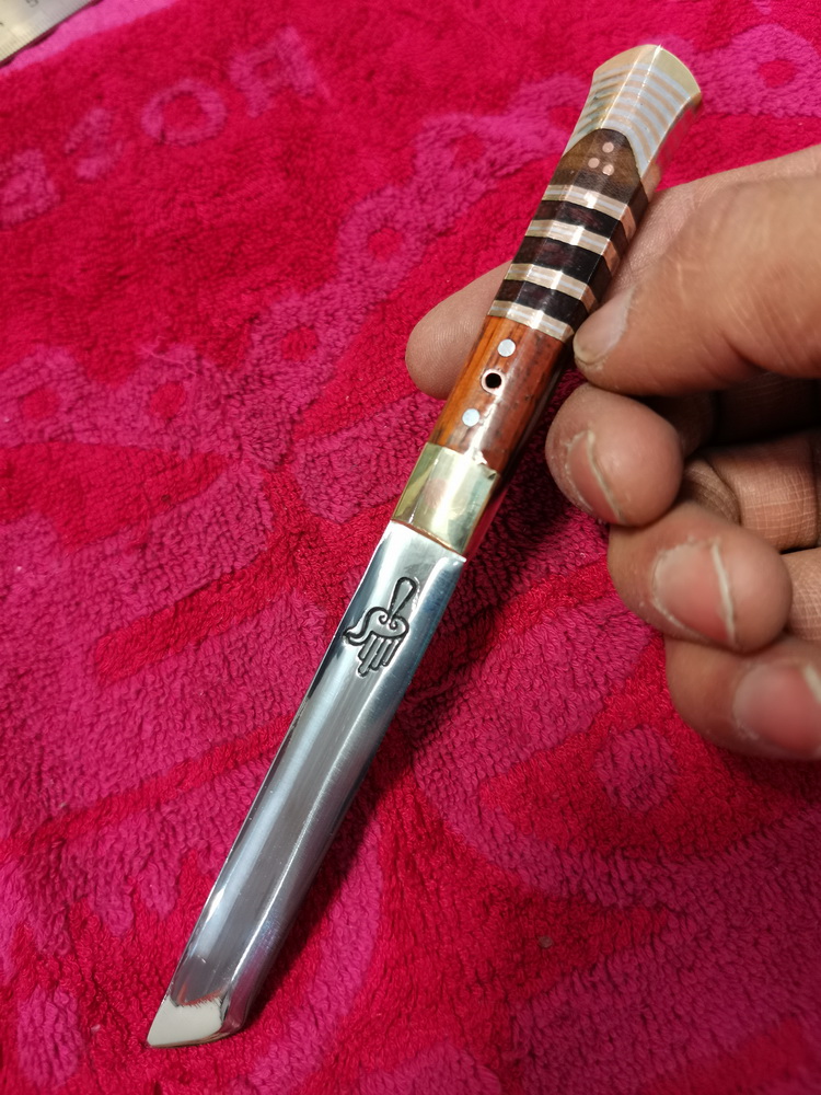 猛仕将保安族刀保安族纯手工鸳鸯刀双刀吃肉小刀情侣刀未开刃刀未开刃