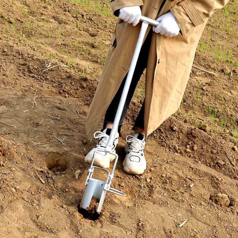 栽葱神器移苗器移栽器农用工具西瓜营养钵插秧机器取土栽苗器 尖头