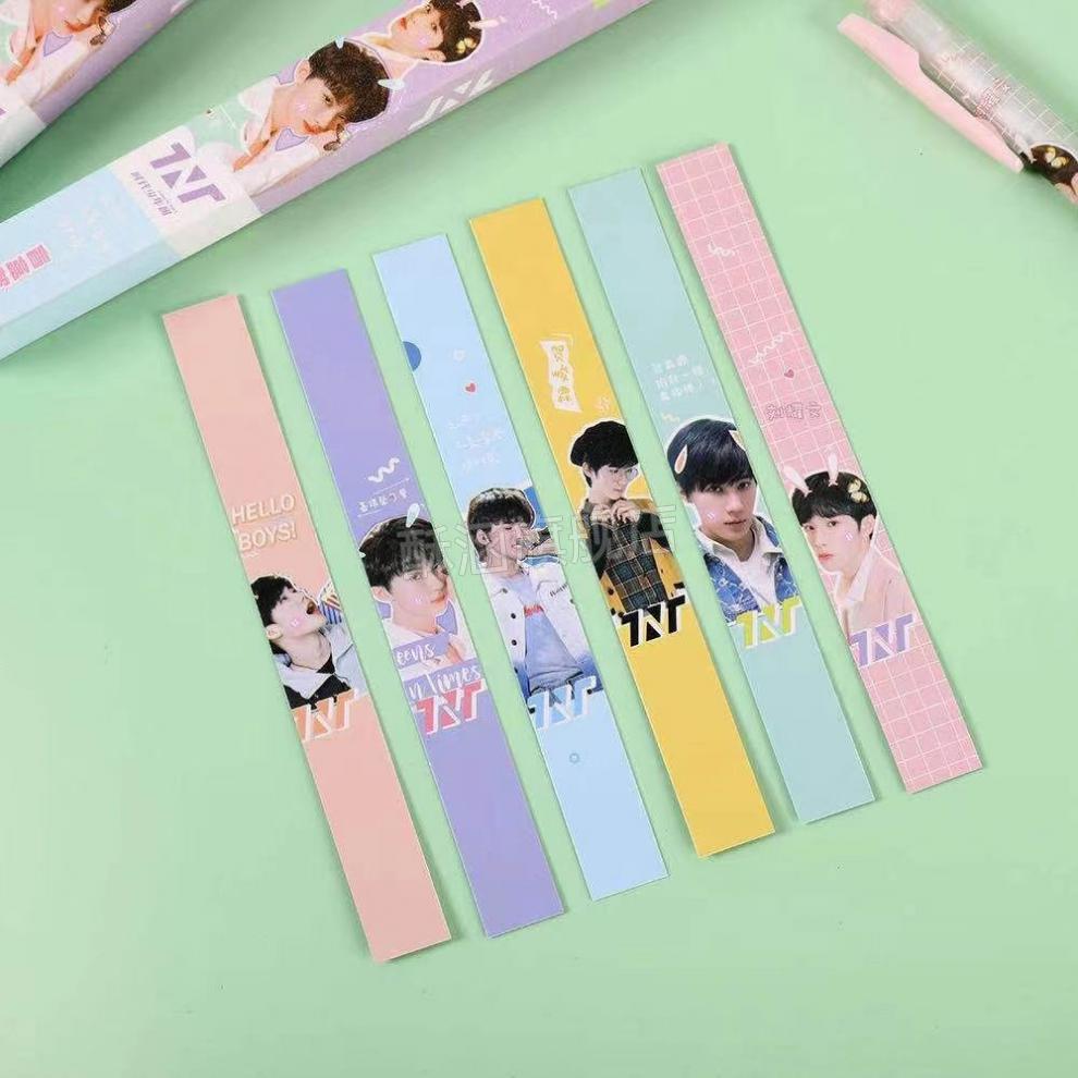 tnt时代少年团盲盒笔高颜值限定送书签学生用黑色中性笔水笔 tnt盲盒