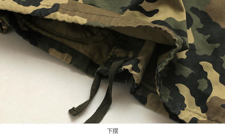 军训服春夏季正宗棉迷彩工作服装军训保安作战服外套上衣 c29山地迷彩