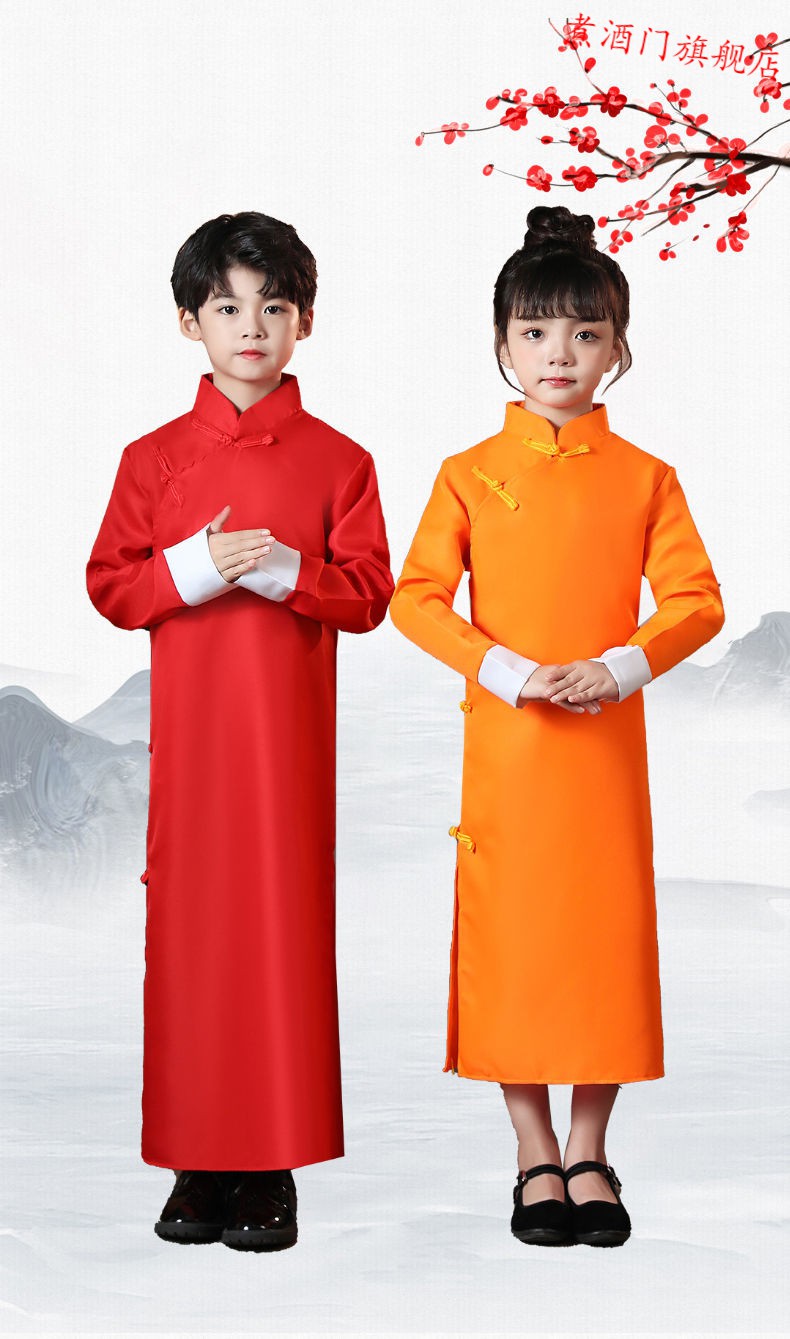 【捡漏特价】迪士尼(disney)同款儿童相声演出服装马褂相声大褂民国