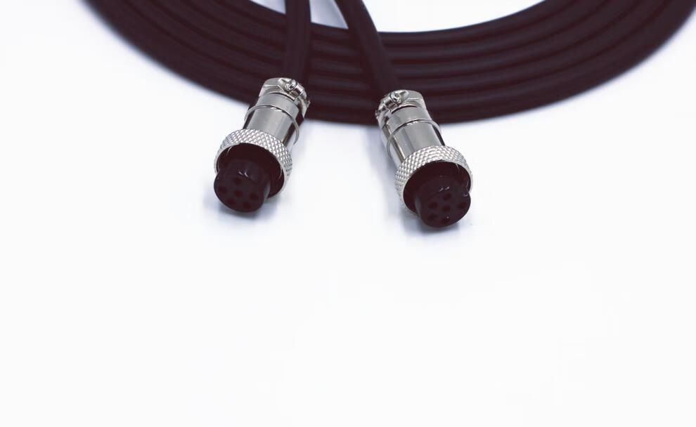 麦呦宝 航空螺旋6芯6针话筒线itc手拉手会议麦克风公对公对母音频延长