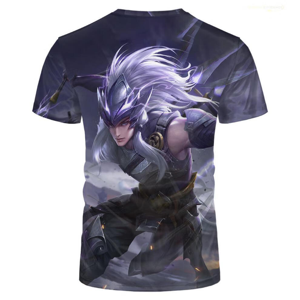 2022王者荣耀t恤耀衣服3d印花短袖同款马超衣服神威中学生青少年n tbb