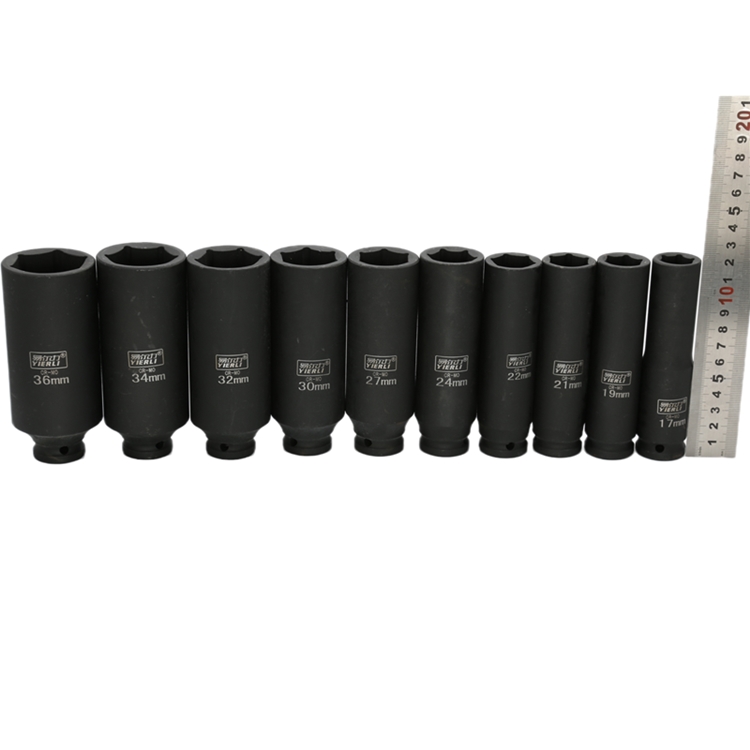 12寸加长小风炮套筒重型加厚电动扳手大飞六角套头120mm长套筒定制