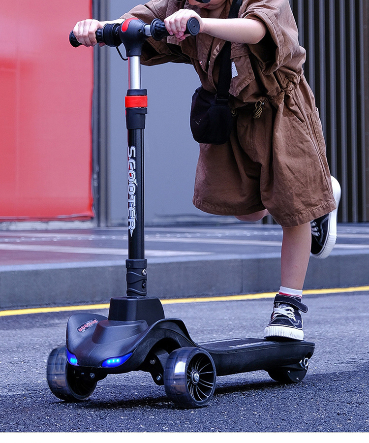 小米(mi)儿童电动滑板车三合一同款双轮脚踏平板代步车单脚溜溜车静音