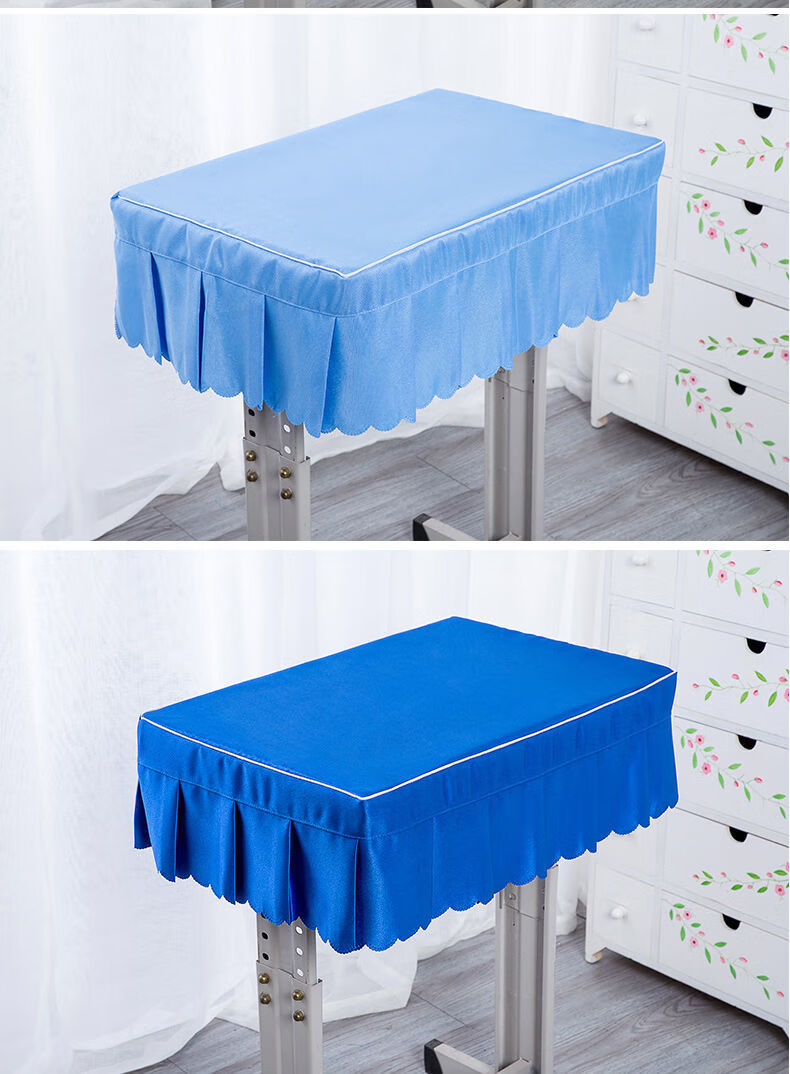 良至加厚小学生桌布课桌套学校餐桌椅套蓝色桌套套罩