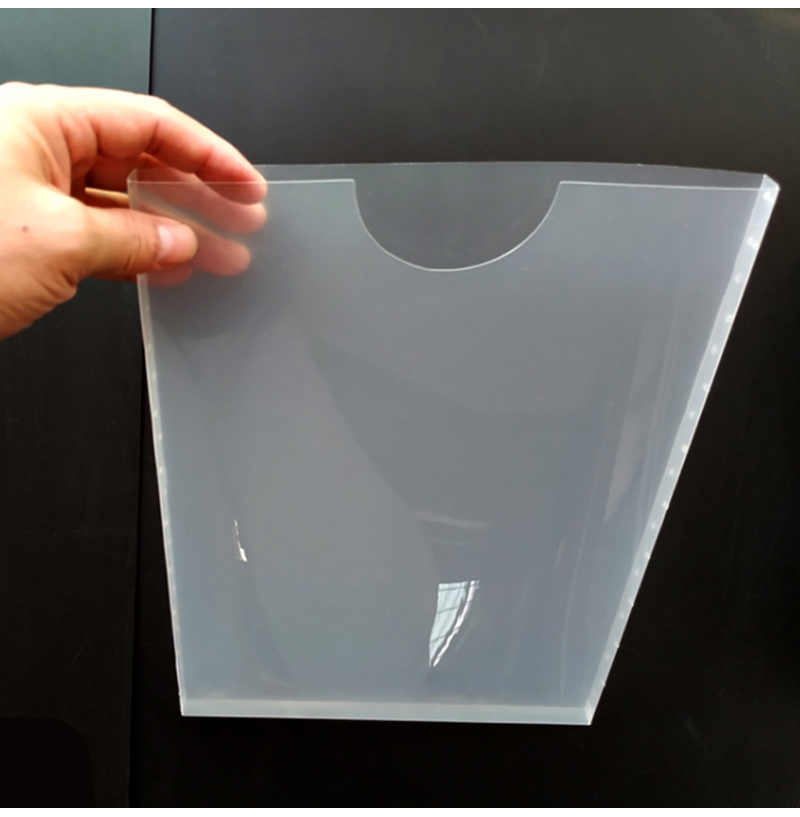 壁挂盒文具盒透明塑料资料盒封套盒文件壳a4透明文件盒可挂墙壁盒标