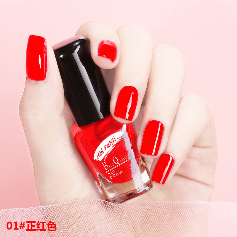 脚指甲油秋季显白免烤快干防水干透无味不可撕学生孕妇护甲油06车厘子