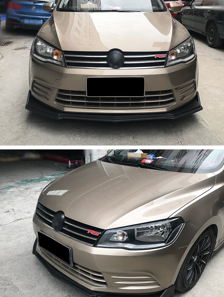 适配1319款捷达前铲三段式前唇通用侧裙后包角1517款捷达碳纤改装件前