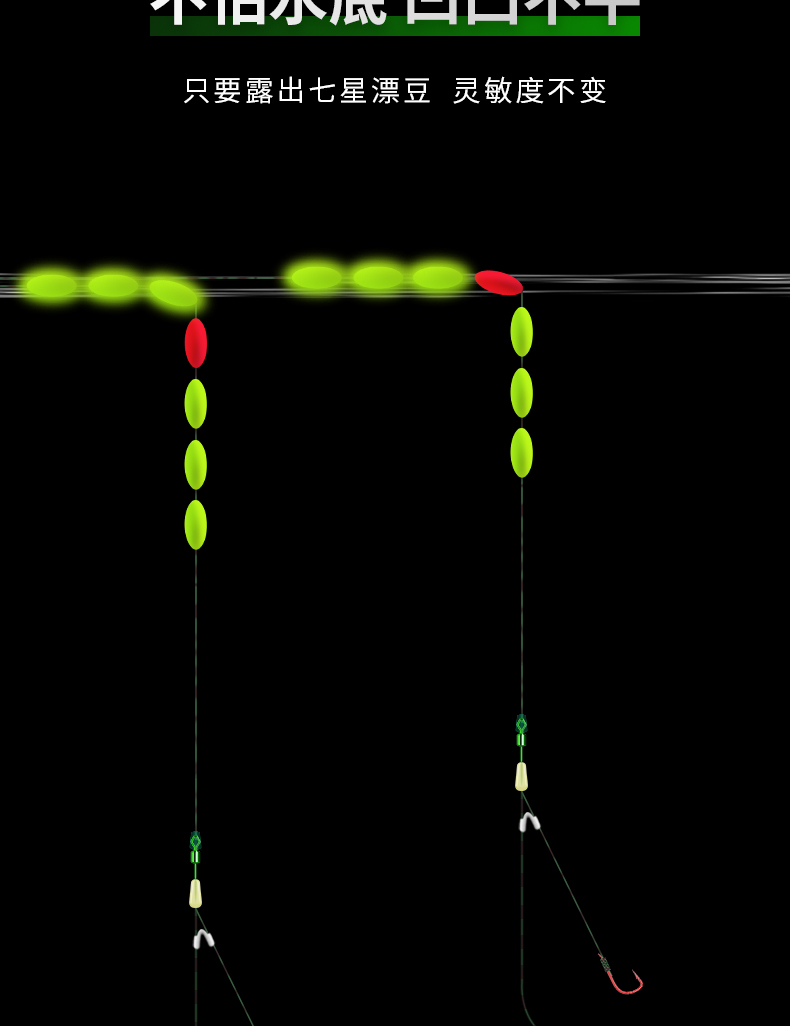 免調漂傳統釣新型七星漂線組套裝全套釣魚主線組成品dorisea36米帶2付