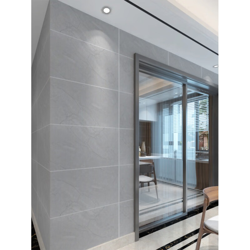 400x800灰色简约北欧卫生间瓷砖厨房阳台墙面砖 89204卡门灰400*800