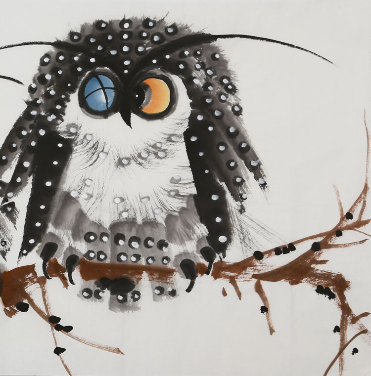 黄永玉字画三尺名家横幅动物纯手绘写意花鸟国画名人书画作品收藏纯