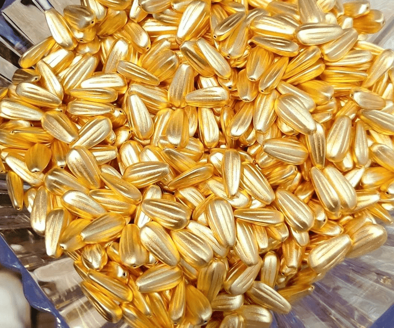 法雀黄金瓜子金999足金瓜子财富种子创意投资收藏零钱攒金豆黄金瓜子