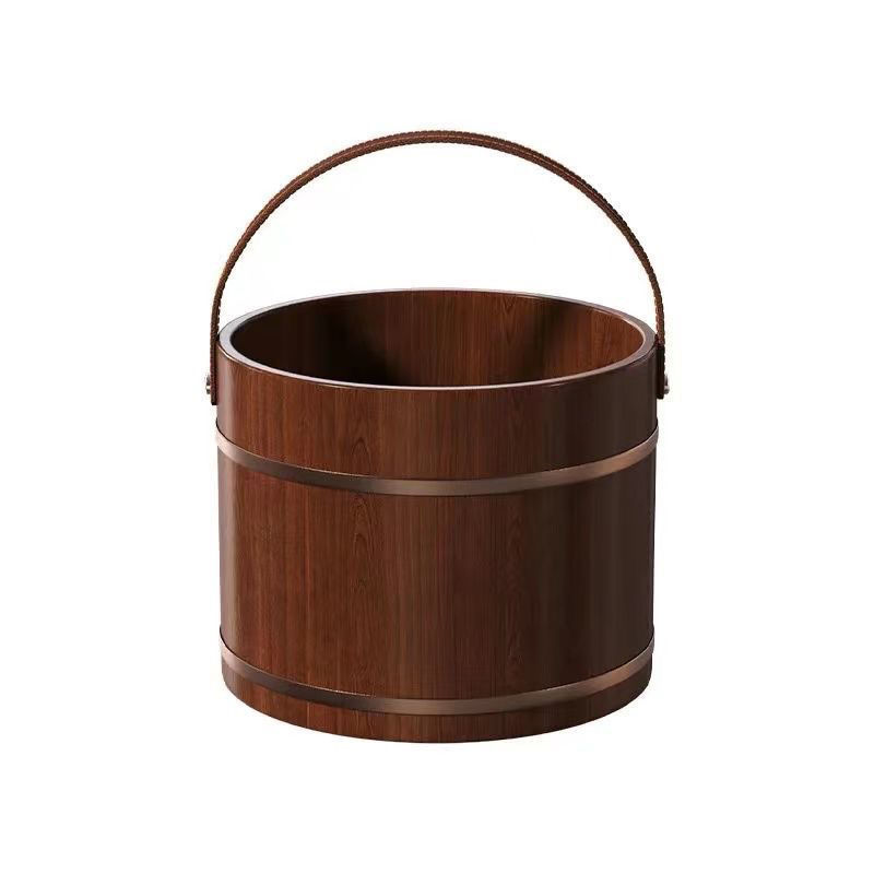 华为(huawei)家居同款手提香柏木实木保温泡脚桶木质桶家用木桶泡脚