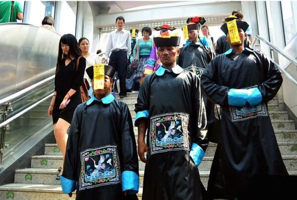 节僵尸服清朝古代化妆舞会表演恐怖大人官服成人古装男僵尸服装鬼衣服