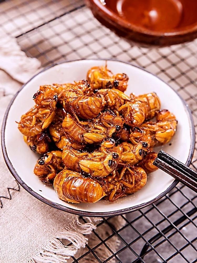 5折 油炸鲜活知了猴 现炸蝉知了猴 即食蝉 鲜活现炸蝉 蝉 麻辣 香味 4