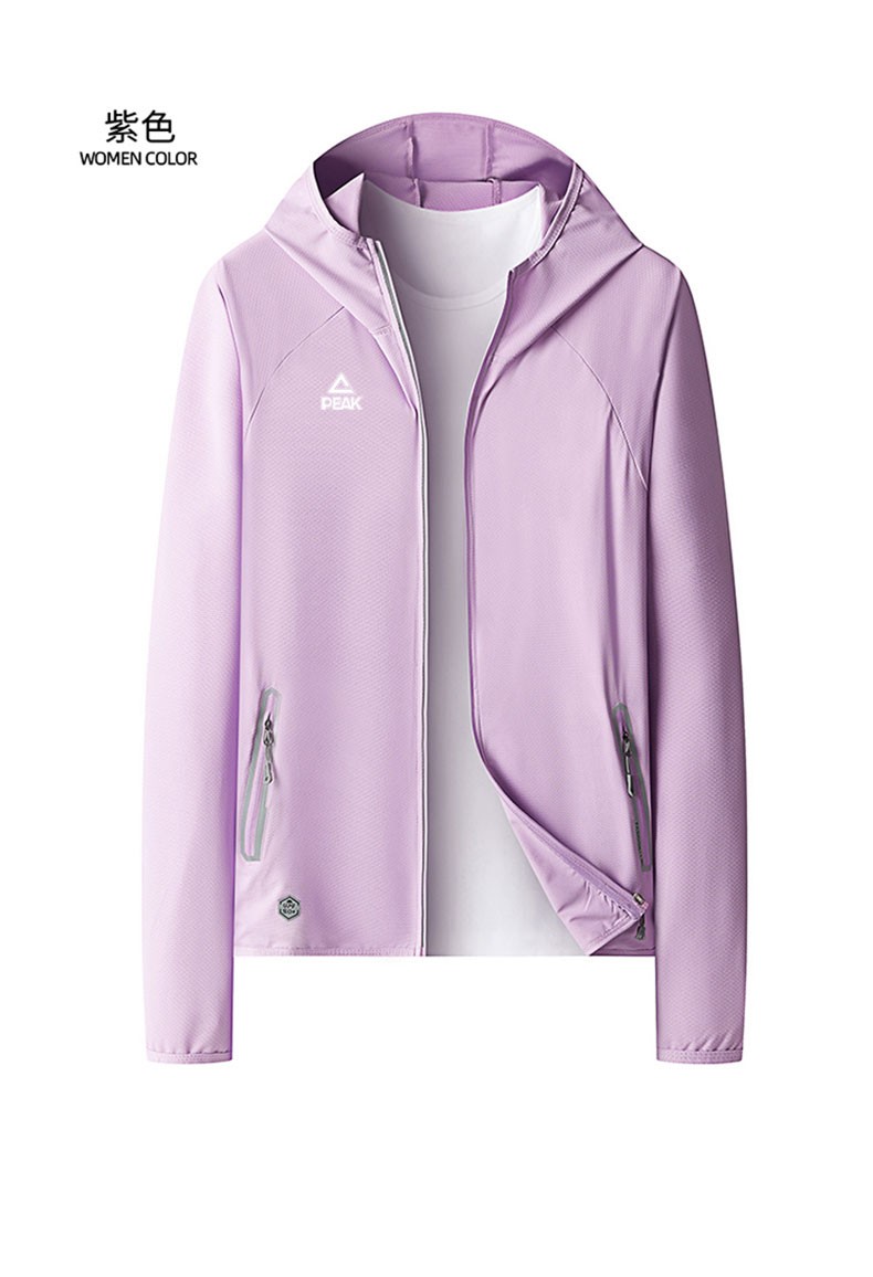 匹克单层梭织风衣男女2022夏季新款情侣休闲时尚外套/tf22668 浅灰(男