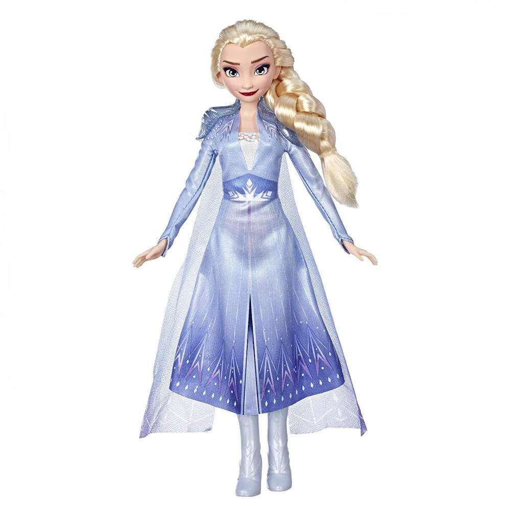 生日礼物迪土尼冰雪奇缘2frozen2电影歌唱玩偶声光艾莎安娜娃娃 艾莎