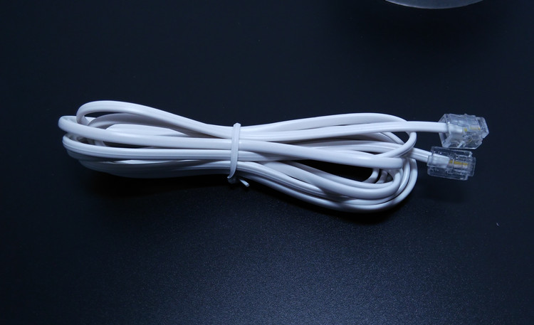 电话线2芯4芯固话座机加长线固定电话机连接线数据线通用20m50米 6米