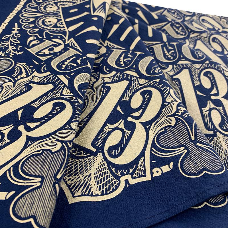 西海岸头巾 核爆炸庇护之手西海岸藏青色腰果花帮头巾哈雷机车方巾