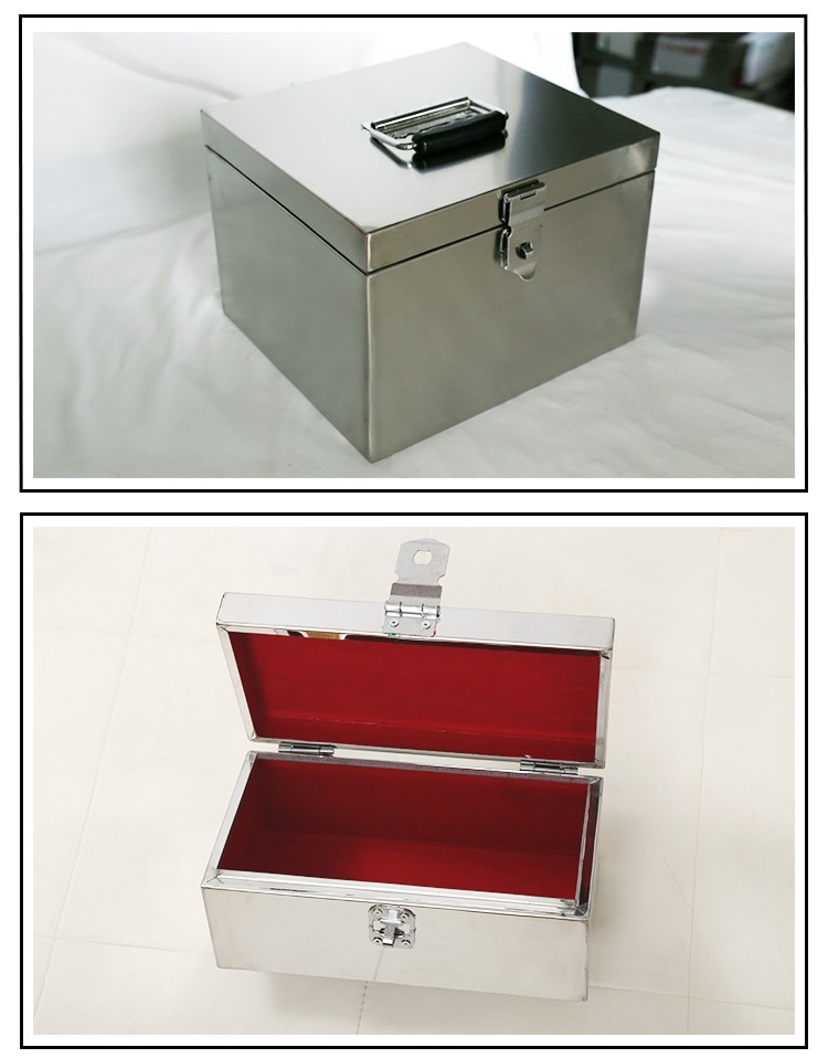 箱收纳盒财务前台票据箱银行凭证钱箱印章盒保管箱352415cm单挂密码