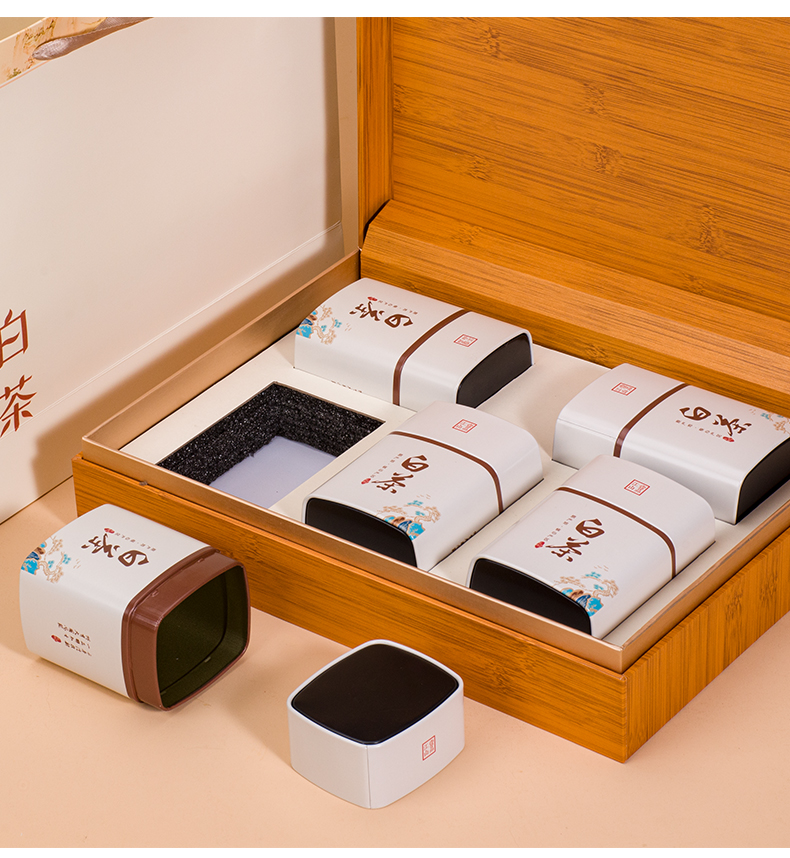 【京选优品】安吉白茶礼盒空盒 安吉白茶包装盒空礼盒半斤礼品盒茶叶