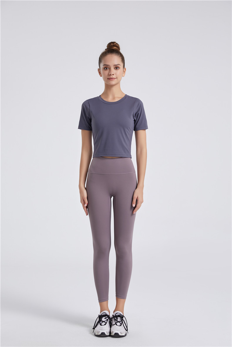 秋季健身裤女2021新款高腰裸感无尴尬线瑜伽裤女弹力紧身提臀运动健身