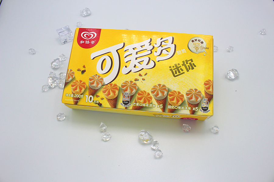 5盒和路雪可爱多迷你甜筒冰淇淋冰激凌奶昔香草牛奶草莓味雪糕批冷饮