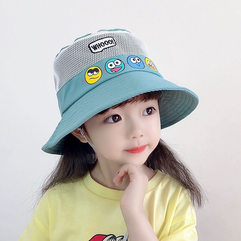 bitced新品儿童大盖帽6个月9岁男女幼童宝夏季防晒户外遮阳透气防风