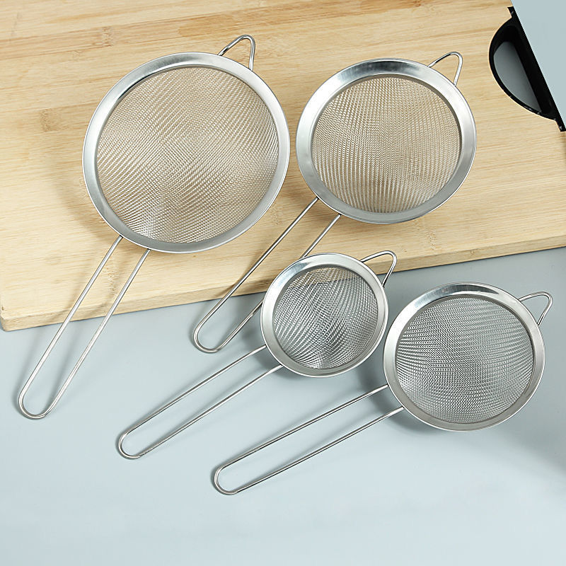 不锈钢漏勺豆浆过滤网果汁芝麻筛家用厨房捞面捞勺超细